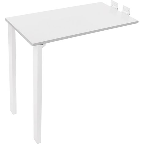 Wandklapptisch Tischplatte 75  40cm Klapptisch Wandtisch Wandtisch für Esszimmer, Schlafzimmer, Wohnzimmer, Arbeitszimmer,Platzsparender Schwimmender (Weiß)