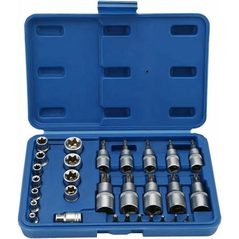 Coffret Douille Torx Femelle/Mâle T8-T55 avec Boîte (1/5)
