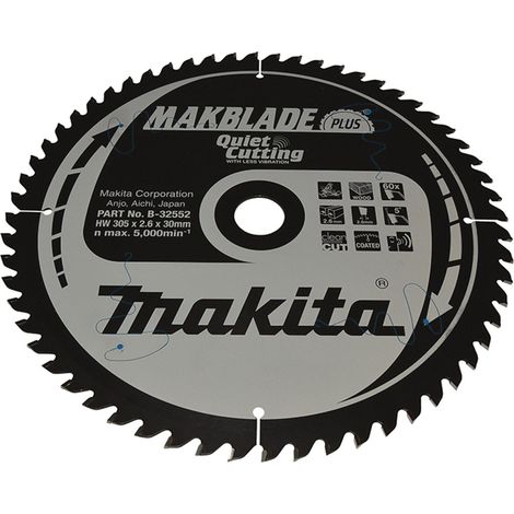 Makita MAKBLADE+ Lame de scie 305x30x60Z B-32552