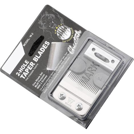 Lame de tondeuse électrique Kemei en acier inoxydable argenté, idéale pour les professionnels à barbe. (1/5)