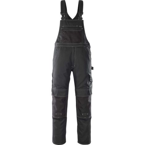 MASCOT® Latzhose 08269-010-09 Schwarz ergonomisch CORDURA verstellbar Knietaschen