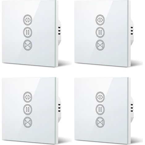 Interrupteur Volet Roulant Connecté Ouverture Réglable Commutateur Rideau Stores WiFi Minuterie Moteur Mural (1/5)