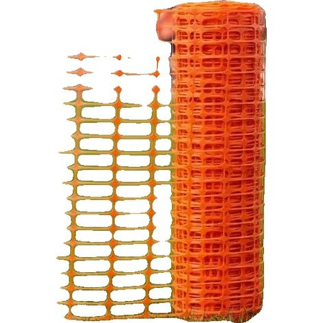 Valla de jardín, material duradero y resistente a la intemperie, color naranja. (1/2)