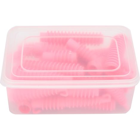 Rouleaux À Cheveux - 28 Pièces En Plastique - 6 Tailles Variées - Pour Coiffure Sans Chaleur À Domicile (1/5)