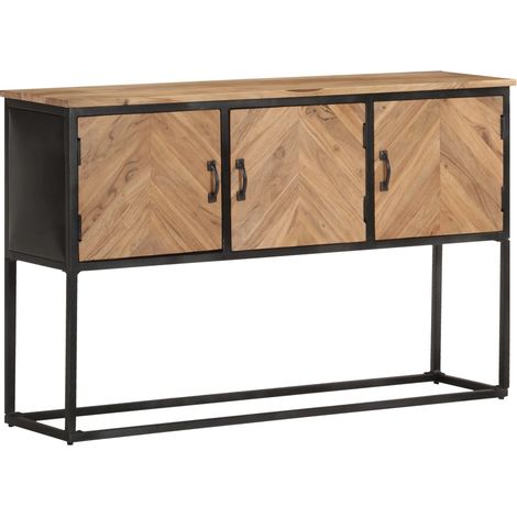 Sideboard 120x30x75 cm Akazie Massivholz