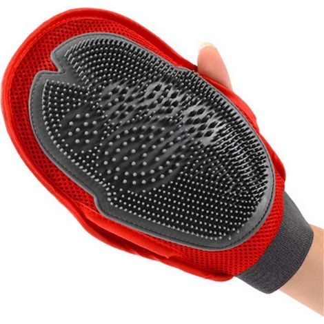 1 pcs Gant de toilettage pour Animal Domestique de Massage de Bain Gant de Duplex Grande Brosse Peignes Chien Chien de Douche Massage brosses (1/5)