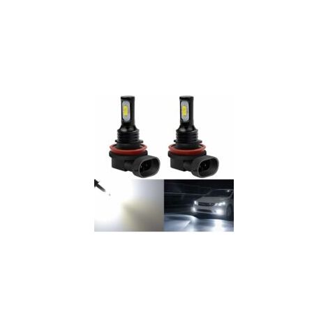 Adatta per lampadine fendinebbia a LED H8 3570 H11 ultra luminose da 2400 lumen, specificamente progettate per luci diurne (DRL) o fendinebbia. Colore bianco.