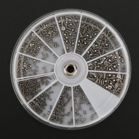 600-teiliges Set runder Edelstahl-Kreuzschlitzschrauben mit Flachkopf M1.0, M1.2, M1.4 und M1.6 für Brillen (1/5)