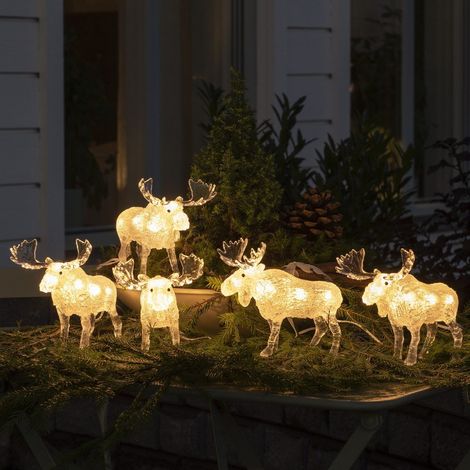 Konstsmide LED Acryl Elche 5er-Set für Außen LED Acryl Elche (1/3)