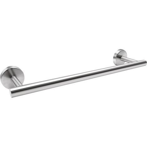 Barre porte-serviettes mate, porte-serviettes long, convient pour contenir les serviettes de bain et les serviettes de douche, en acier inoxydable avec une finition mate, dimensions : 40 x 5,5 x 9 cm (1/5)