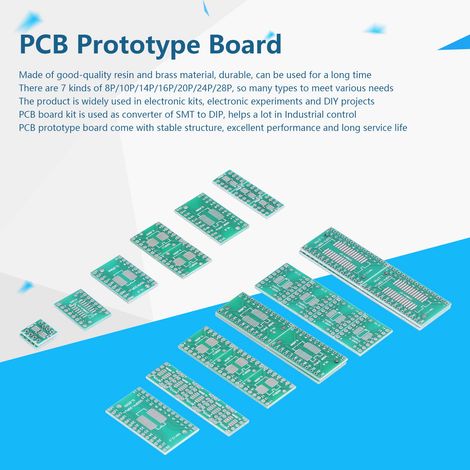 35 pièces de carte prototype PCB SMT vers DIP, adaptateur convertisseur, composants de contrôle industriel (1/5)