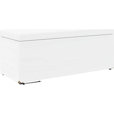 Stool White 101 x 41 x 40 cm Faux Leather and Engineered Wood vidaXL