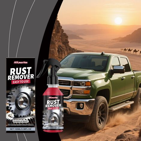 Rostentferner-Spray für Metall, Rostentfernung, Fleckenentfernung, Polieren und Rostreinigung und -pflege für Autoteile – 100 ml -- DE (1/5)