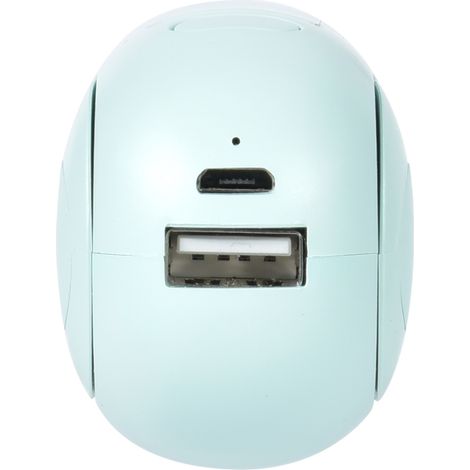 Miniventilador 3 en 1, portátil, con conexión USB, batería 18650 (1200 mAh), carcasa robusta de ABS+PP, indicador LED, incluye cable y manual de usuario. Ideal para viajes, oficina y hogar. Respetuoso (1/5)