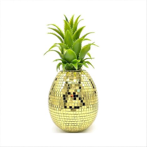 Goldene Ananasornamente mit Imitationsglas (1/5)