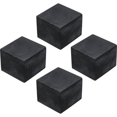 Tampons Anti-Vibrations - Lot de 4 - Caoutchouc Robuste - Isolation Sonore et Chocs - HVAC et Électroménager - 50x50x40 mm (1/5)