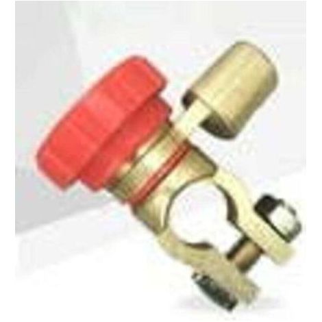Interruttore di disconnessione rapida della batteria per auto, camion, imbarcazioni, camper, trattori e veicoli (rosso) (1/3)