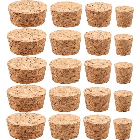 Lot de 40 bouchons liège, étanches, pour bouteille et carafe (1/5)