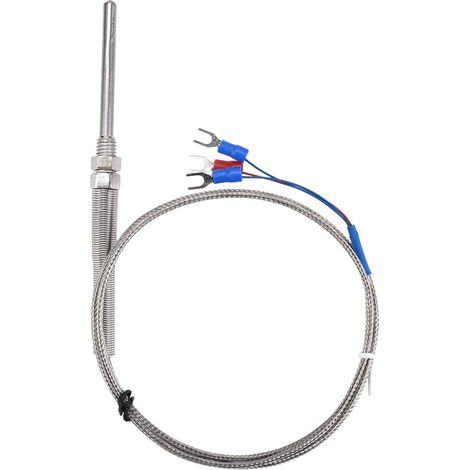 PT100 Thermocouple Probe, M8 Thread Temperature Sensor (1/5)