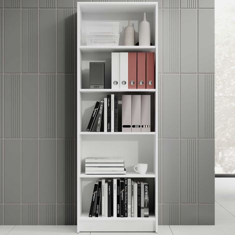 Bibliothèque ouverte Lilly 60 x 28 x 172 cm Blanc (1/5)