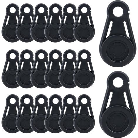 Tarp Clip - 3.31 x 1.81 x 0.47 Pouces - Sans Perçage - Pour Bâche Tente Auvent Couverture de Piscine Bateau - Lot de 20 (1/5)