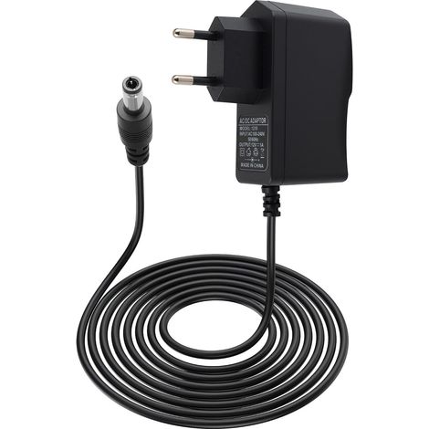 12V 1A Chargeur DC 5,5 x 2,1 mm Adaptateur Secteur avec Câble 1m Remplacement Câble Alimentation avec Connecteur Caméra IP LED Routeur (1/5)