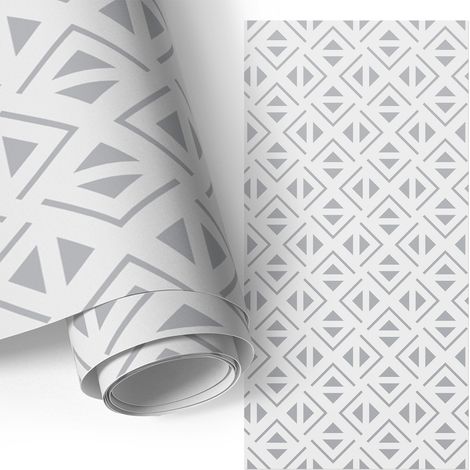 Klebefolie für Möbel - Möbelfolie - Selbstklebefolie - Kleiderschrank - Kommode - Schreibtisch - Geometrisches Muster 65x130 cm