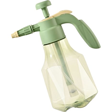 Arrosoir pulvérisateur de grande capacité de 1,5 l, bouteille à brume Fine, plante à pression portative pour le jardinage domestique, vert (1/5)