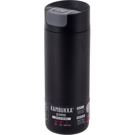 Taza térmica Kambukka Olympus negra 500 ml aislada (1/5)