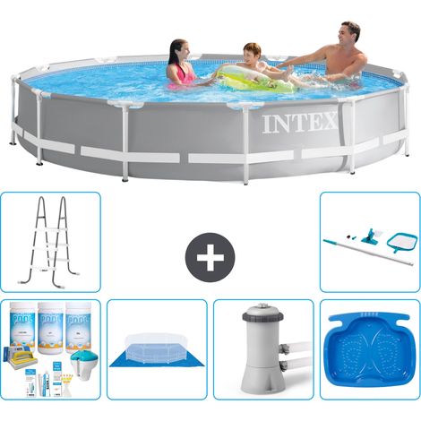 Intex Piscina Prism Frame Redonda - 366x76 cm - 7-piezas  S21051 (1/5)