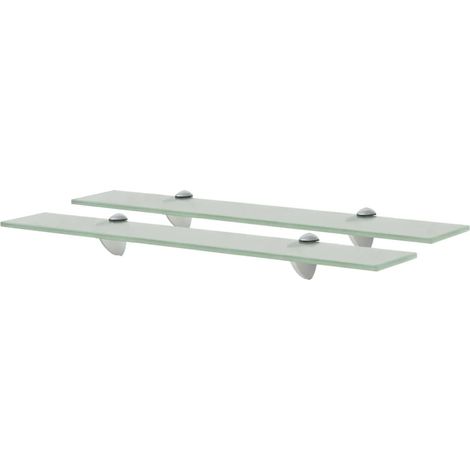 vidaXL Mensole Galleggianti 2 pz in Vetro 60x20 cm 8 mm