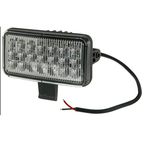 Lampe de travail LED rectangulaire 54 W 4100 lm 10/30 V, lumière diffuse, 18 LED Kramp LA10420 pour Case IH, New Holland, Steyr (1/5)