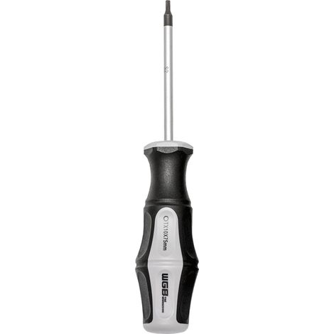 WGB Schraubendreher Torx - Schraubenzieher TX10 Klingenlänge 75mm mit 2K-Griff, Stahl (1/3)