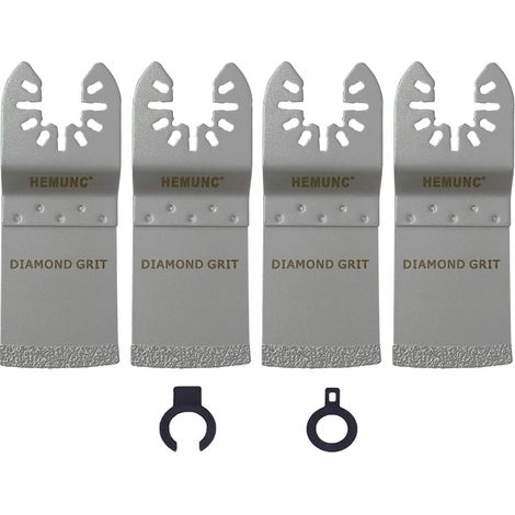 4-tlg Multitool Diamant Sägeblatt für Fliesenfugen Entfernen (1/5)