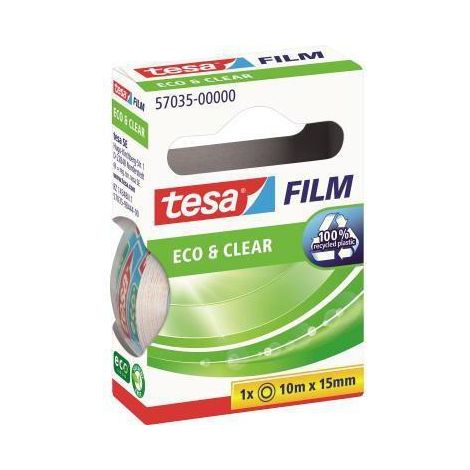 tesafilm Eco & Clear tesa 57035-00000-01 transparent (L x l) 10 m x 15 mm acrylate 1 pc(s) (1/4)