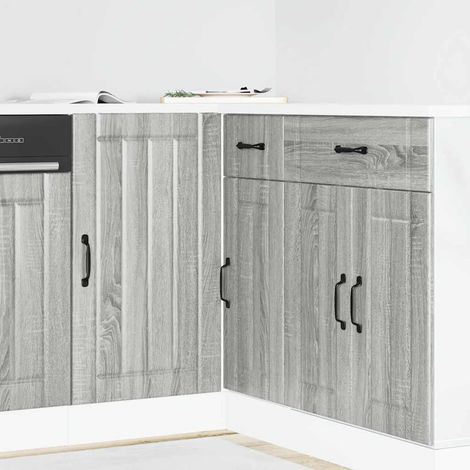 Küchenunterschrank Lucca Grau Sonoma Holzwerkstoff (1/5)