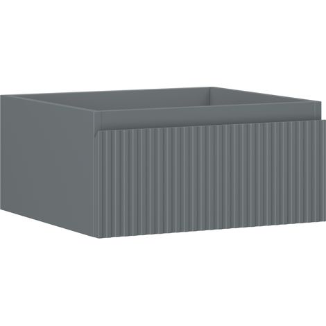 Mexen Rivel Badezimmer-Unterschrank 50 cm, 1 Schublade, geriffelt, grafit matt - 91A20-05023-1-BF66 (1/5)