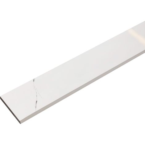 Keramik-Sockelleiste 120 cm × 7 cm, Stärke 0,9 cm, abgeschrägt und farbig – Carrara