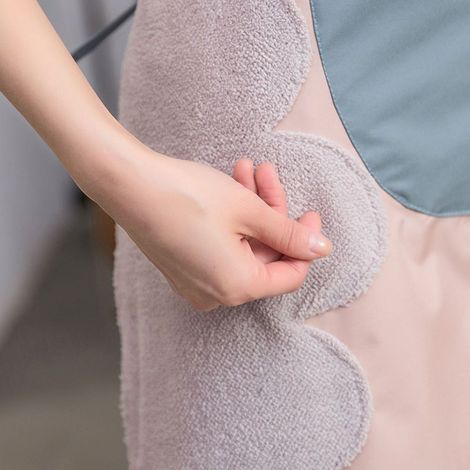 Tablier à main lavable femme mode cuisine ménage étanche et résistant à l'huile mignon série 1 pièce (1/2)