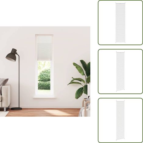 Plissee Faltrollo Rollo Jalousie Plisseerollo klemmen 40x200cm Weiß - Sonnenblende - Sichtenschutz - Plissee - Rollo - Jalousie (1/5)