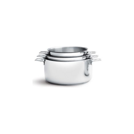 3 casseroles inox induction