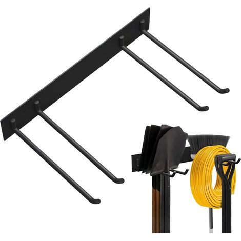 Organisateur Mural pour Outils de Garage et de Jardin Étagère De Rangement Support de pelle et outils de jardin Pour Pelle Chaises Échelle Râteau Balai Outils De Garag (1/5)