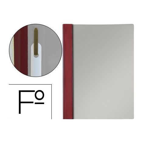 Carpeta dossier fastener pvc esselte folio burdeos (pack de 50 uds.)