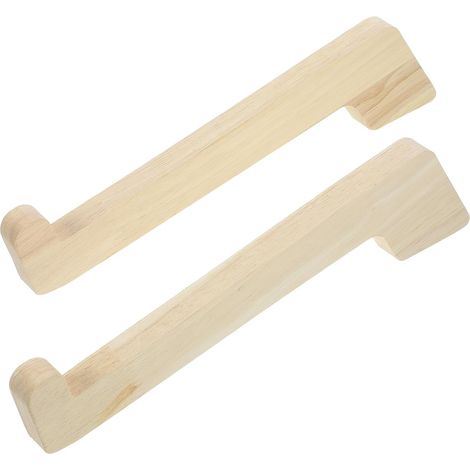 Support Élévateur Double de Bureau pour Ordinateur Portable en Bois Khaki Léger et Stable pour Table Lot de 2 Pièces pour Bureau et Tablette (1/5)