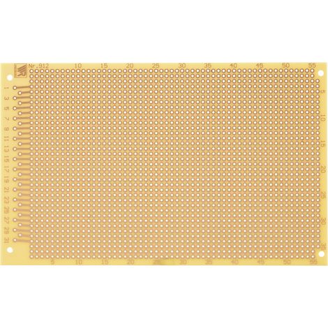 Rademacher WR-Typ 912 Experimentierplatine Hartpapier (L x B) 16 mm x 10 mm 35 µm Rastermaß 2.54 mm