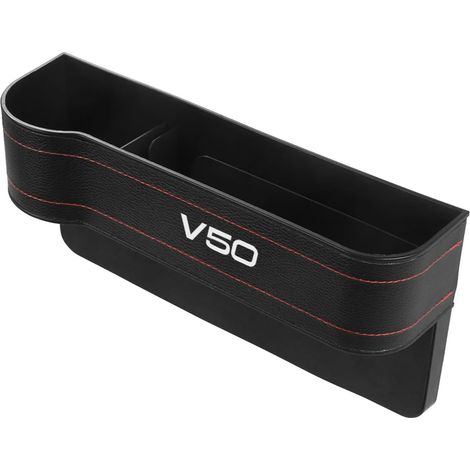 (Pour V50) Boîte de rangement pour l'espace entre les sièges auto - Accessoires auto pour Volvo XC90 XC60 C30 T6 S60 C70 XC40 V40 XC70 V70 V60 V50 S80 S40 AWD V90 S90 (1/5)