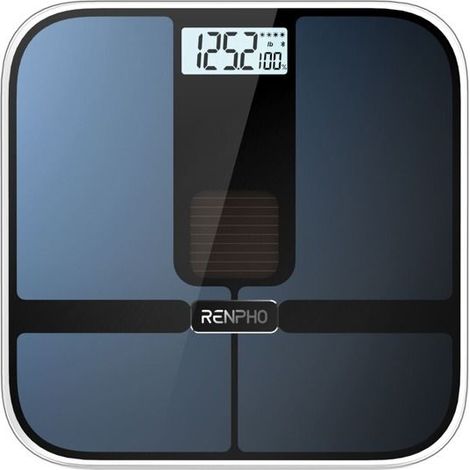 RENPHO - Verbindungswaage Elis Solar 2 - Bluetooth - Schwarz