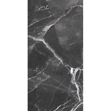 Carrelage effet marbre gris foncé BLACK CALACATTA – Full lappato – Dimensions l.60 x L.120 cm – Intérieur/extérieur (1/5)