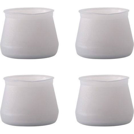 Embouts en silicone souple et durable pour pieds de chaises, tables et meubles – Lot de 12 – Conviens aux pieds ronds et carrés – Coussinets antidérapants et résistants à l'abrasion – Protection effic (1/3)