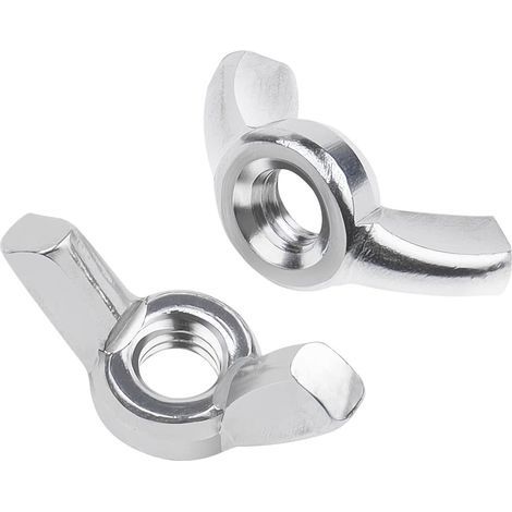 Ecrou Papillon 10 pièces M12, vis Papillon DIN315 Écrous à Ailettes en Acier Inoxydable A2 V2A, Écrous à Oreilles Metal Ecrous à Ailette Filetage Métrique (1/5)